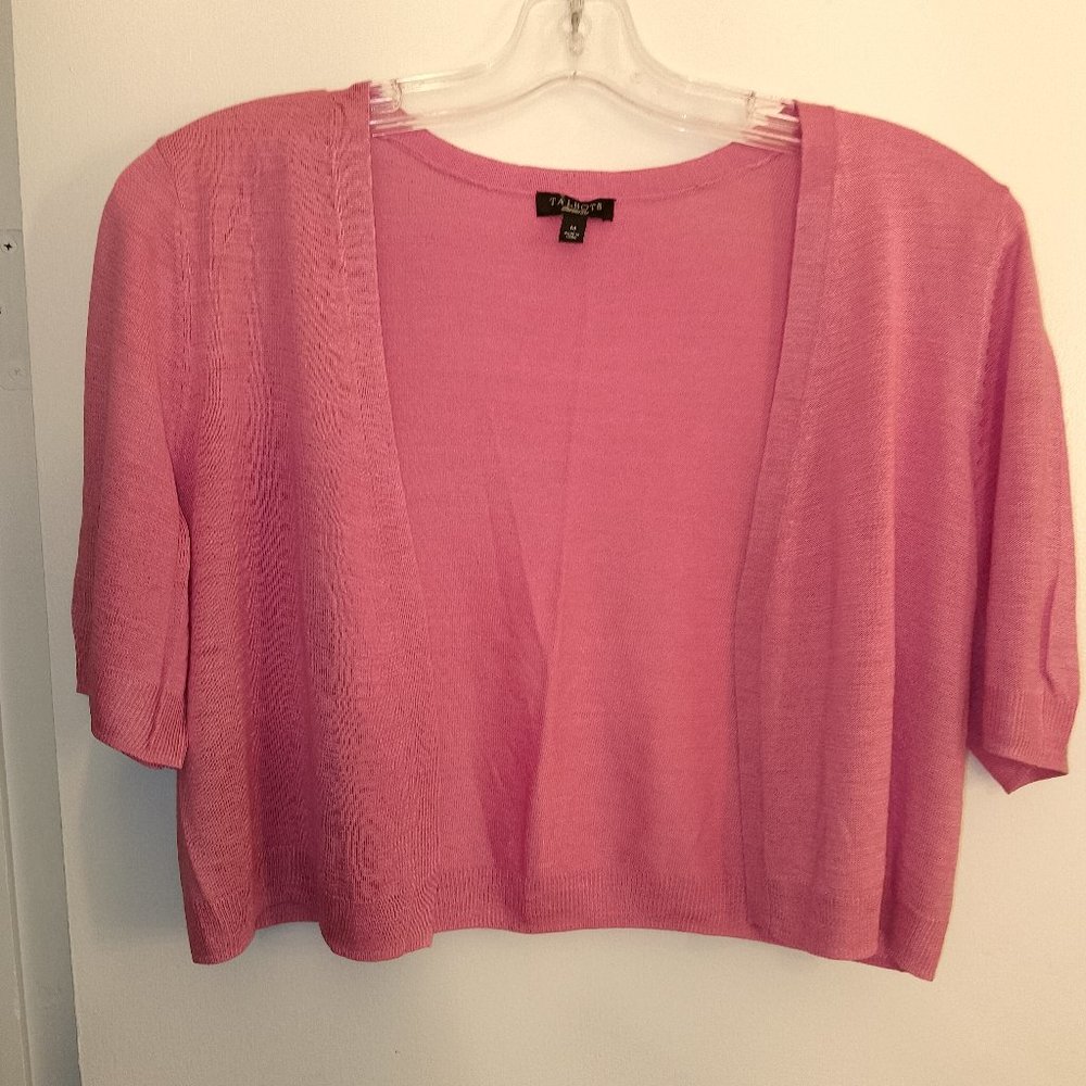 Pink silk talbots sweater